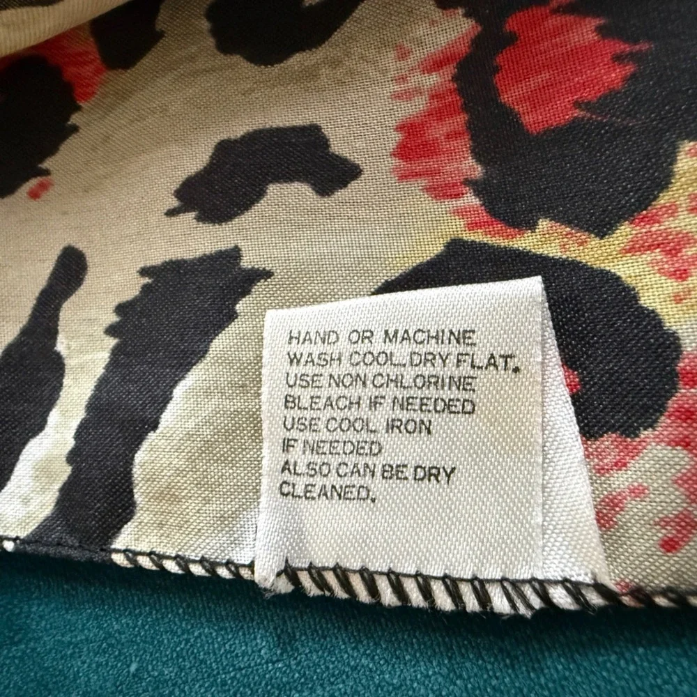 Animal Print Scarf Bundle 2 Pc Patchwork & Leopard‎ Polyester